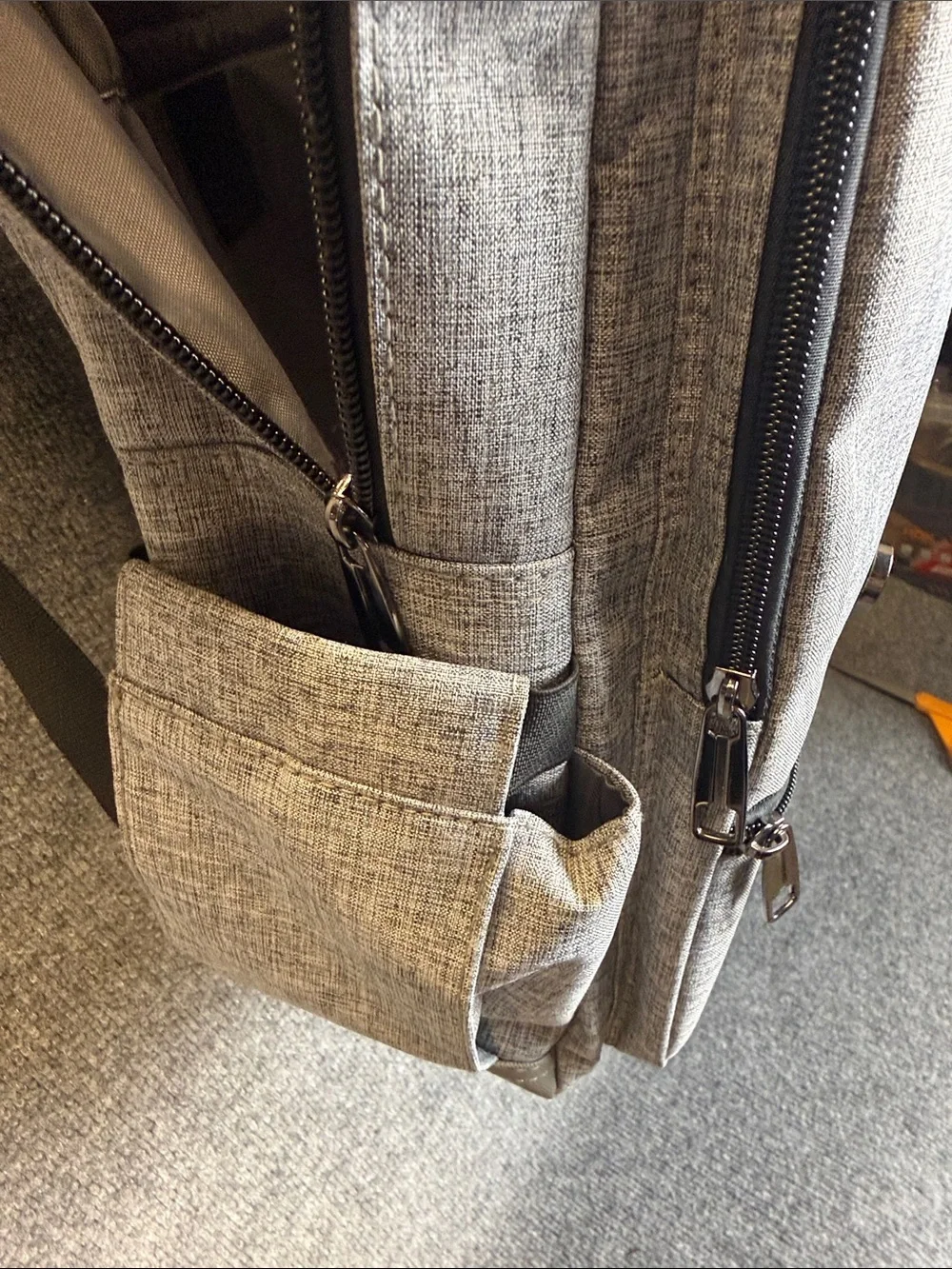 Grey HFSX Laptop Backpack with Black Accents NWOT